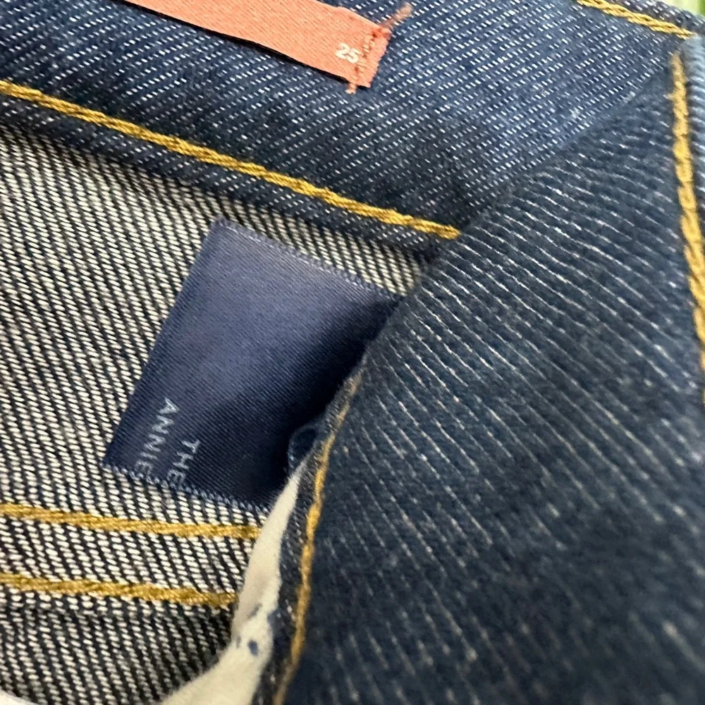 Anthropologie Pilcro The Annie Dark Blue Wide Leg Jeans - Size 25 - Picture 10 of 15